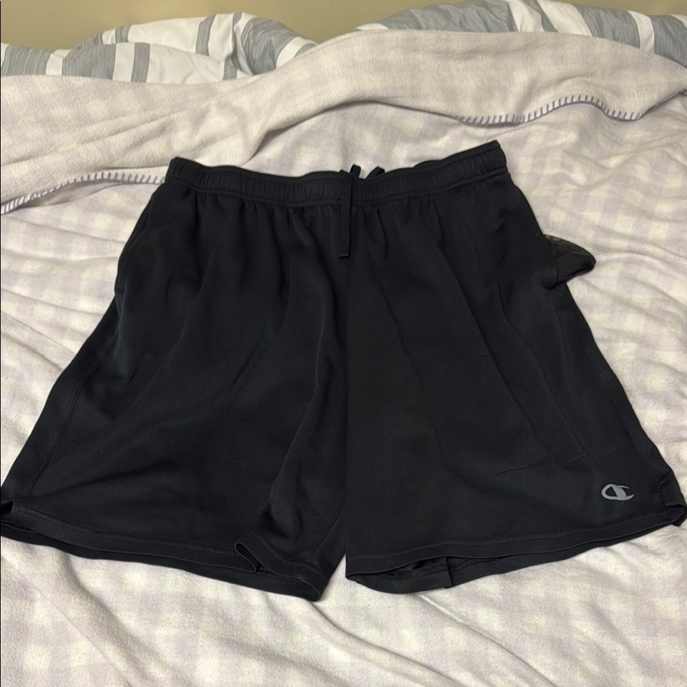 Champion Men's Black Athletic Shorts